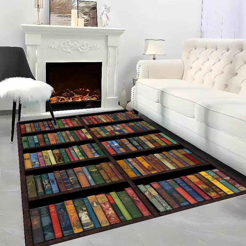 Commercial Book Printing Machines - Boekenplank gebied tapijt voor tiener studeerkamer